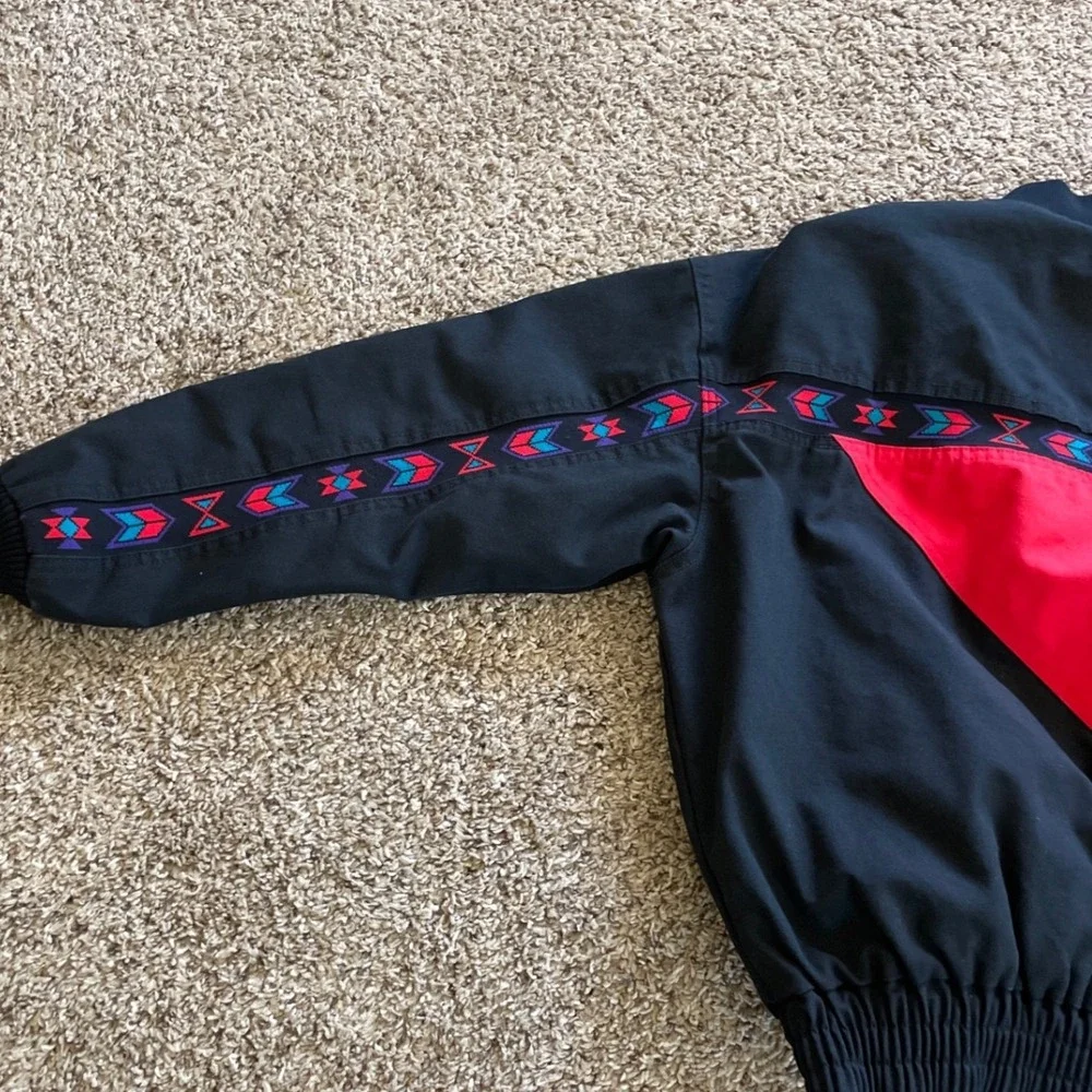 VTG Davis‎ James Southwestern Bomber Jacket Mens M Vintage Western Santa Fe USA